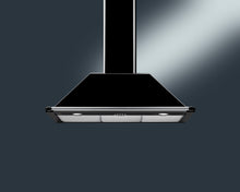 Load image into Gallery viewer, SMEG Victoria Wallmount Canopy Rangehood 90cm Black
