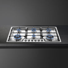 Load image into Gallery viewer, SMEG Classic 6 Burner Ultra Low Profile Gas Cooktop 90cm Stainless Steel
