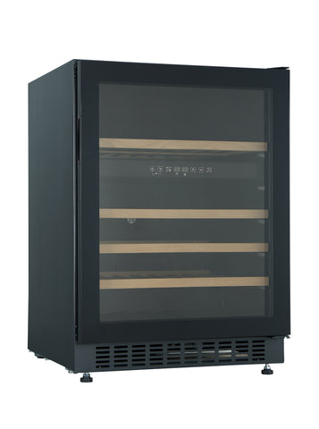 46 Bottle Dual Zone Wine Cabinet Black
