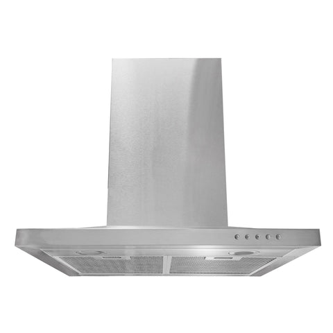 ROBINHOOD 60CM LOW FLARE WALL CANOPY, STAINLESS STEEL W/DC MOTOR