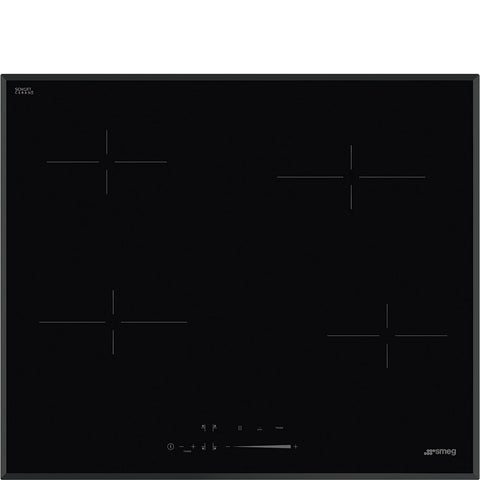 SMEG Classic Ceramic 4 Zone Cooktop Knob Control 60cm Bevelled Edge