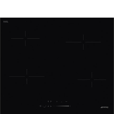 SMEG Classic 4 Zone Ceramic Cooktop with Touch Control 60cm Black
