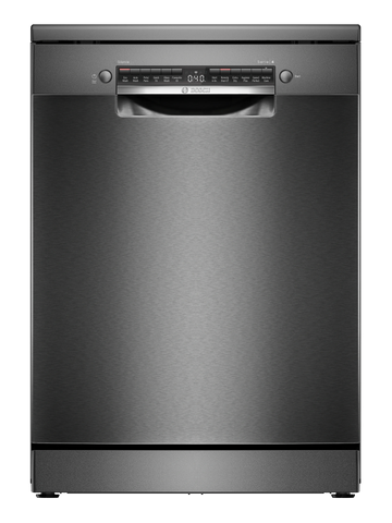 Bosch Series 4 Free-standing Dishwasher, 60cm Brushed Black Steel anti-fingerprint