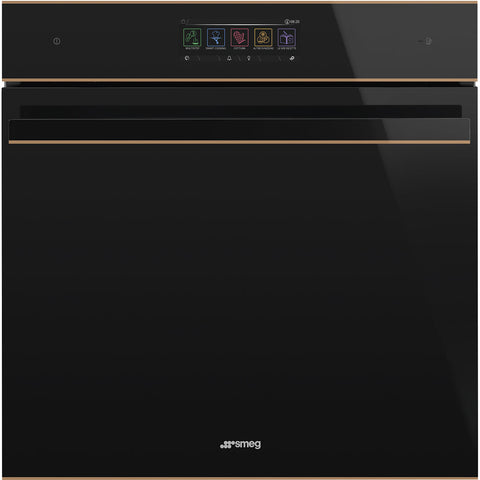 SMEG Dolce Stil Novo Pyro Steam Oven 60cm Black Copper