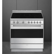 Load image into Gallery viewer, SMEG 90CM STAINLESS STEEL FREESTANDING OVEN WITH CERAMIC TOP
