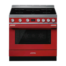 Load image into Gallery viewer, Smeg Portofino 90cm Freestanding Pyrolytic Oven with Induction Cooktop
