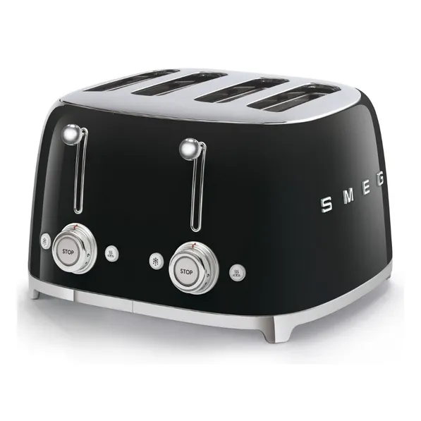 Smeg 4 Slice Toaster Black