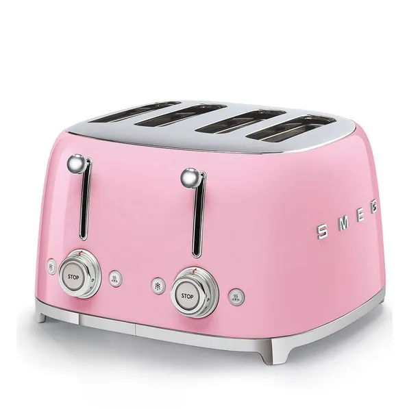 Smeg 4 Slice Toaster Pink