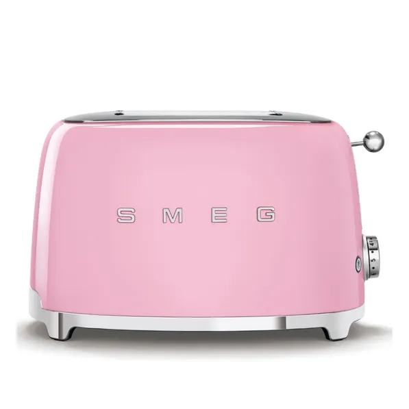 Smeg 2 Slice Toaster Pink