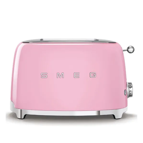Smeg 2 Slice Toaster Pink