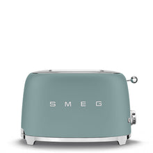 Load image into Gallery viewer, SMEG 50's Style 2 Slice Toaster Emerald Green
