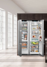Load image into Gallery viewer, Liebherr BLACK STEEL FREEZER w.ICE + FRIDGE w.BIO FRESH
