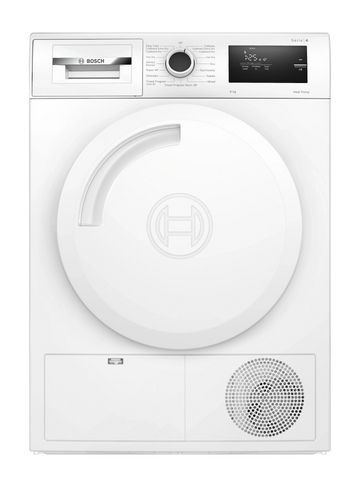Bosch WTH83001AU Series 4 Heat Pump Tumble Dryer, 8kg