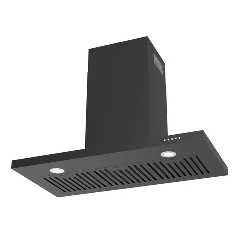 XIT 90cm Wall Mounted rangehood - Black