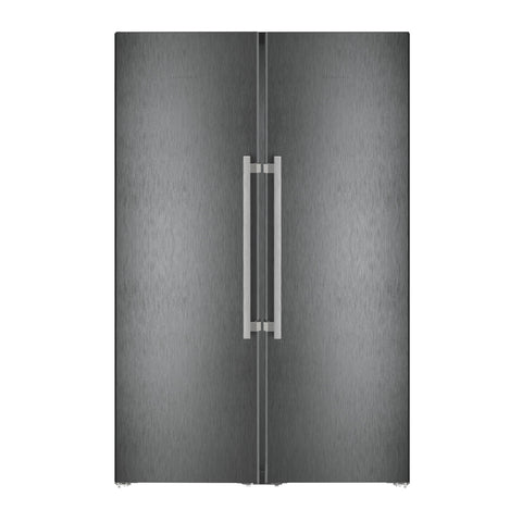 Liebherr BLACK STEEL FREEZER w.ICE + FRIDGE w.BIO FRESH