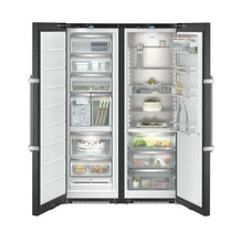 Load image into Gallery viewer, Liebherr BLACK STEEL FREEZER w.ICE + FRIDGE w.BIO FRESH
