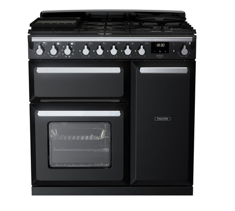 Falcon ESTEL DELUXE 90CM DUAL FUEL FREESTANDING COOKER CHROME