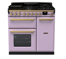 Load image into Gallery viewer, Falcon ESTEL DELUXE 90CM DUAL FUEL FREESTANDING COOKER ANTIQUE BRASS
