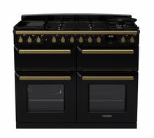Load image into Gallery viewer, Falcon ESTEL DELUXE 110CM DUAL FUEL FREESTANDING COOKER ANTIQUE BRASS SLOW COOK
