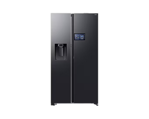 Samsung 615L Refrigerator SBS - 9" LCD AI Home Dark Stainless