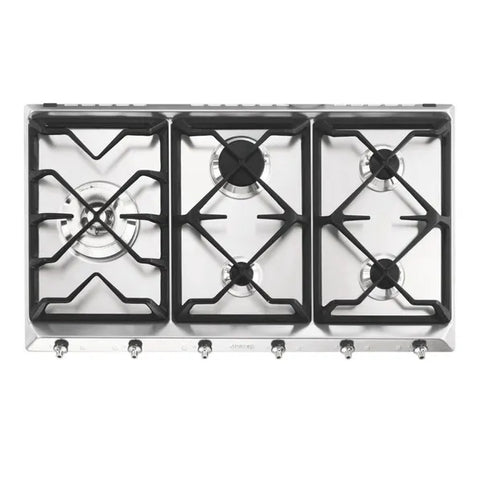 Smeg 89cm 5 Burner Gas Cooktop