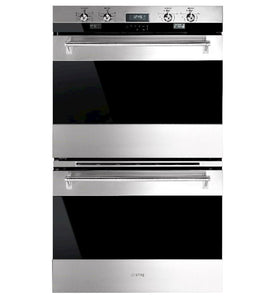 SMEG 76CM STAINLESS STEEL DOUBLE BUILT-IN OVEN