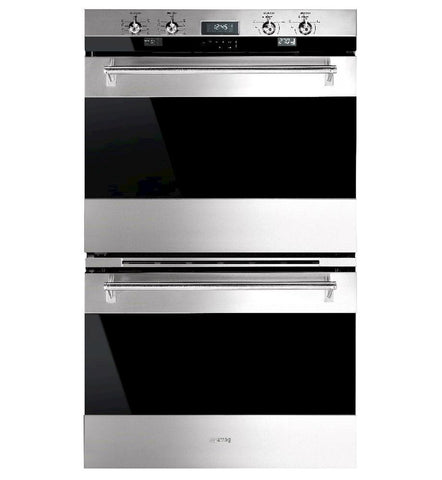 SMEG 76CM STAINLESS STEEL DOUBLE BUILT-IN OVEN