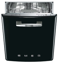 Load image into Gallery viewer, SMEG 50S STYLE DISHWASHER BLACK
