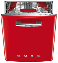Load image into Gallery viewer, SMEG 50S STYLE DISHWASHER RED

